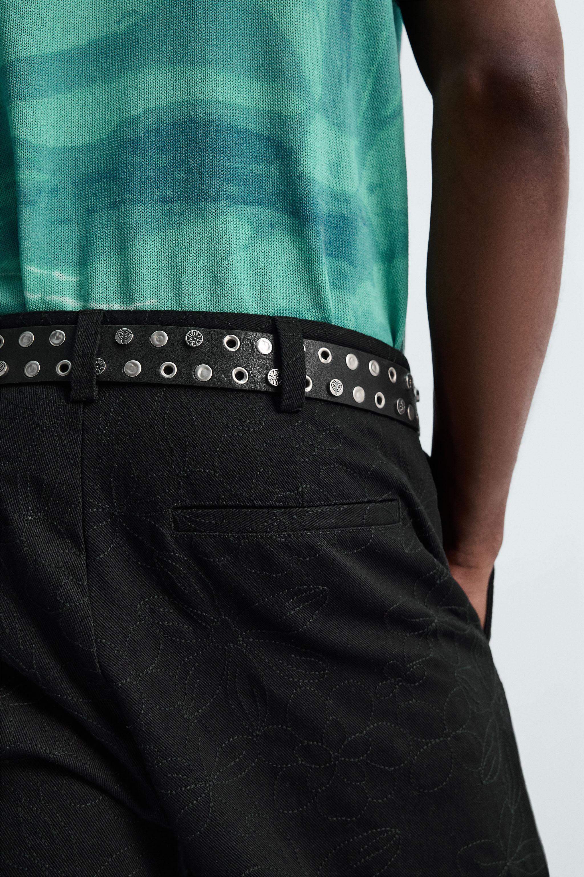 PANTALON BRODERIES FLORALES